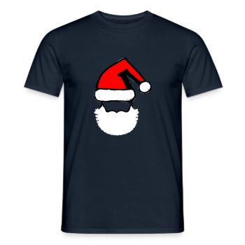 Christmas Hat Santa Claus Christmas Vector - Men's T-Shirt - navy - Front - AI Model Male 178 light (178cm)