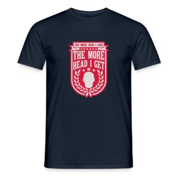 J’ai plus de tête - T-shirt homme - marine - Devant - AI Model Male 178 light (178cm)