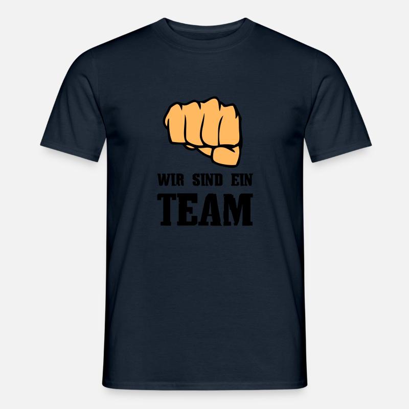 Wir sind ein Team - Männer T-Shirt - Navy