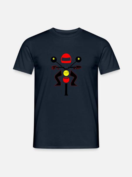 Motard libre - T-shirt homme - marine