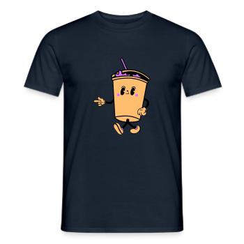 Drink Cartoon - Men's T-Shirt - navy - Front - AI Model Male 178 light (178cm)
