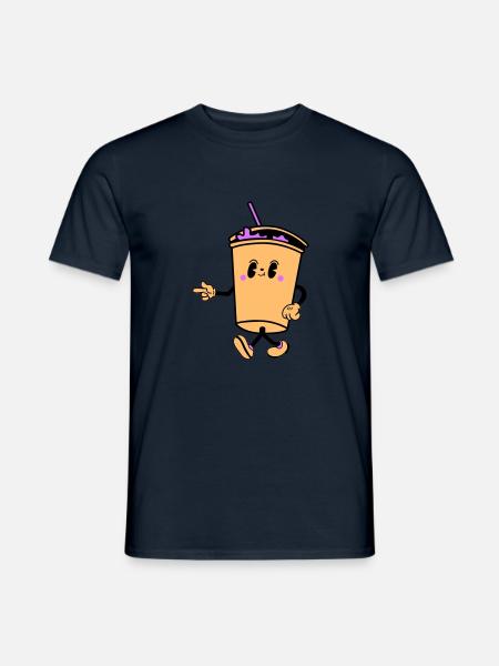 Drink Cartoon - Men's T-Shirt - navy