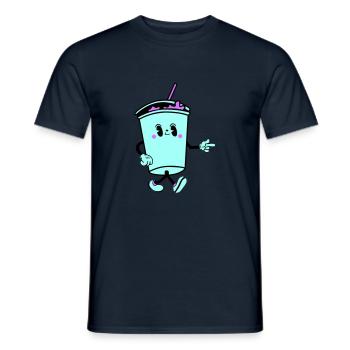 Boisson Dessin Animé - T-shirt homme - marine - Devant - AI Model Male 178 light (178cm)