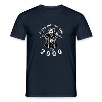25. Geburtstag Going full throttle since 06/2000 - Men's T-Shirt - navy - Front - AI Model Male 178 light (178cm)