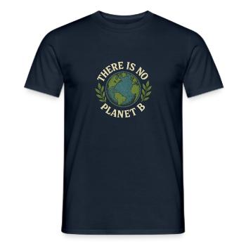 There is no planet b - Männer T-Shirt - Navy - Vorne - AI Model Male 178 light (178cm)