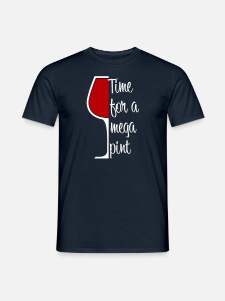 Zeit für ein Mega Pint - Männer T-Shirt - Navy