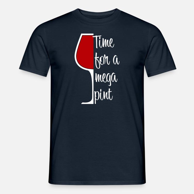 Zeit für ein Mega Pint - Männer T-Shirt - Navy
