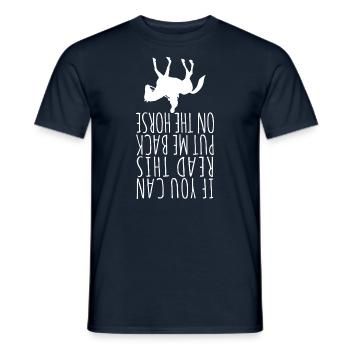 cavalier - T-shirt homme - marine - Devant - AI Model Male 178 light (178cm)