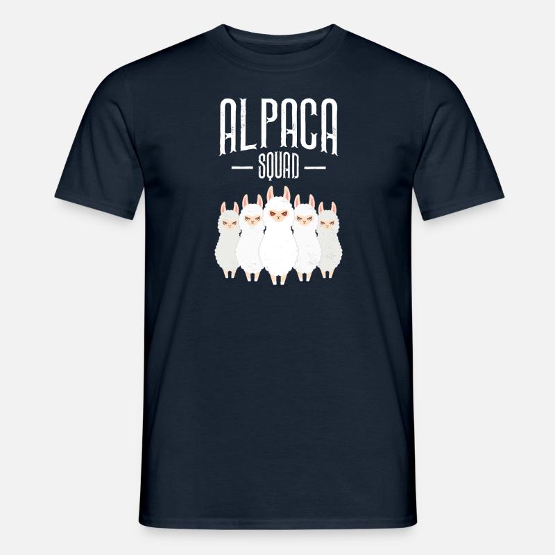 Alpaca Squad - Männer T-Shirt - Navy