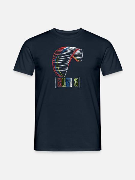 Susi 3Airdesign Paraglider - Männer T-Shirt - Navy
