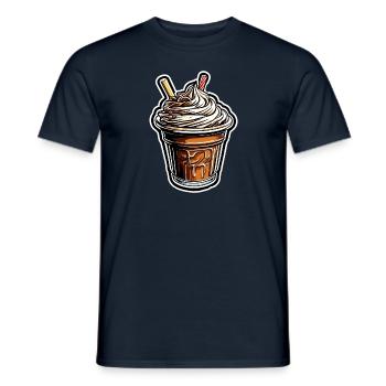 Crème glacée / Sorbet / Gelato / Été / Soleil - T-shirt homme - marine - Devant - AI Model Male 178 light (178cm)