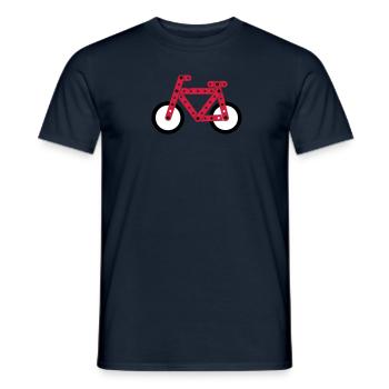 bicycle model - Männer T-Shirt - Navy - Vorne - AI Model Male 178 light (178cm)