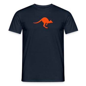Känguru - Männer T-Shirt - Navy - Vorne - AI Model Male 178 light (178cm)