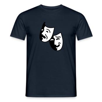 théâtre - T-shirt homme - marine - Devant - AI Model Male 178 light (178cm)