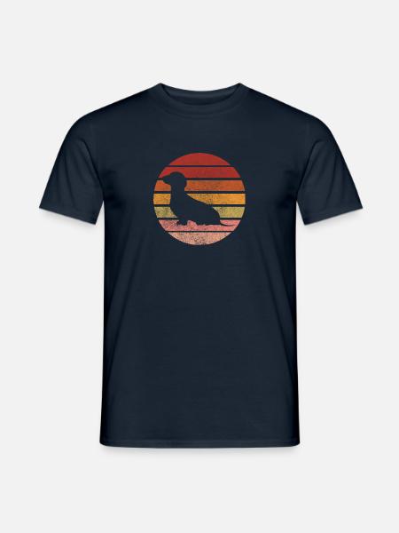 Dackel Dackelfreund Dackelliebe Hundemensch - Männer T-Shirt - Navy