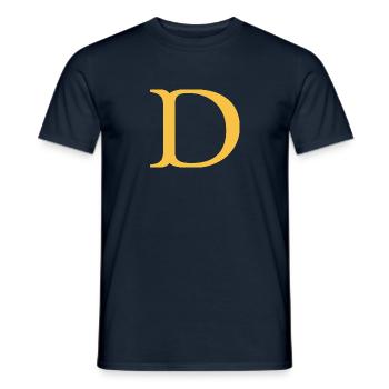 D - Männer T-Shirt - Navy - Vorne - AI Model Male 178 light (178cm)