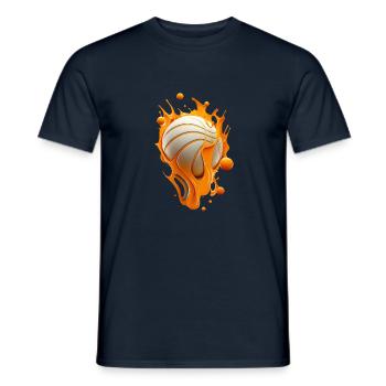 Fusion du basketball - T-shirt homme - marine - Devant - AI Model Male 178 light (178cm)