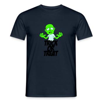 zombie trick or treat - Männer T-Shirt - Navy - Vorne - AI Model Male 178 light (178cm)