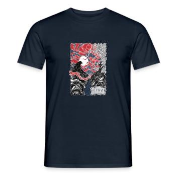 Earth_Air_Fire_Water_2 - Männer T-Shirt - Navy - Vorne - AI Model Male 178 light (178cm)