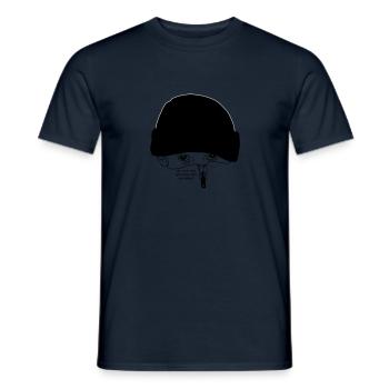 wir sind die Straßen, die Bewegung - Männer T-Shirt - Navy - Vorne - AI Model Male 178 light (178cm)