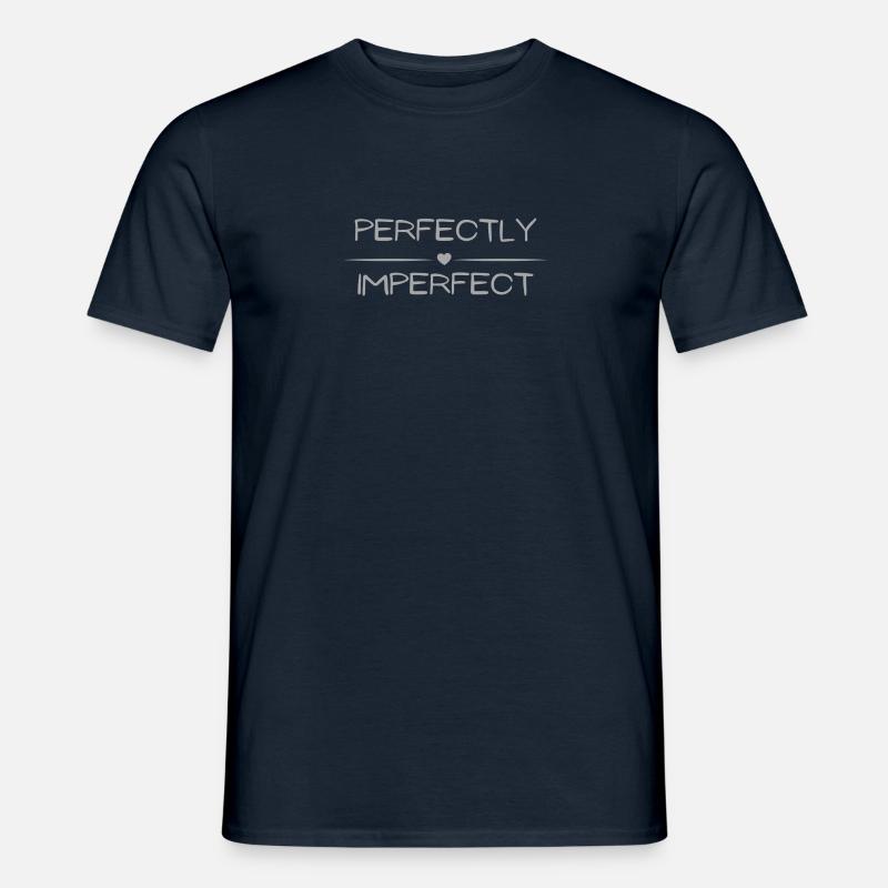 Perfekt Unperfekt 2 - Männer T-Shirt - Navy