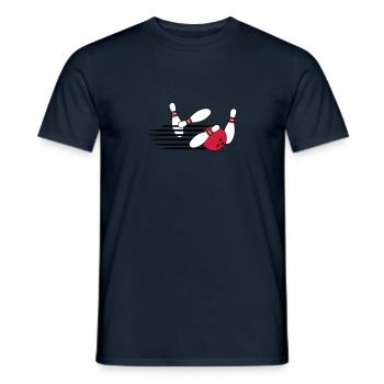 Fast Bowling Throw - Männer T-Shirt - Navy - Vorne - AI Model Male 178 light (178cm)