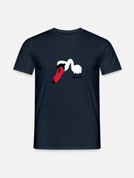 SWAN SCHWAN - Men's T-Shirt - navy