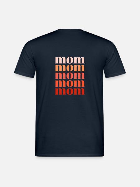 mom rot - Männer T-Shirt - Navy