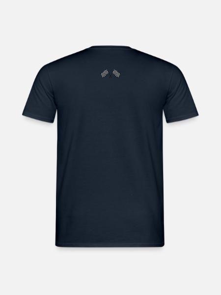 checkered flag - Men's T-Shirt - navy
