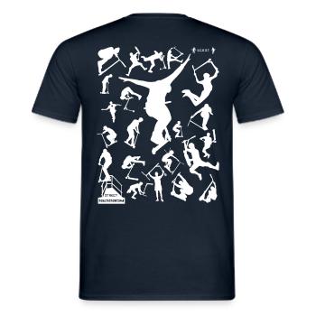 All stars 2 - Männer T-Shirt - Navy - Hinten - AI Model Male 178 light (178cm)