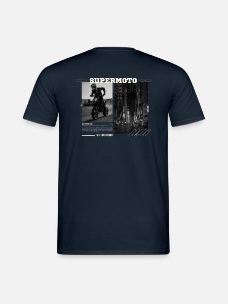 Supermoto Serie 01 - Männer T-Shirt - Navy