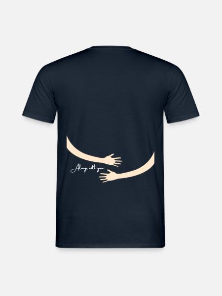 Always with you - Männer T-Shirt - Navy