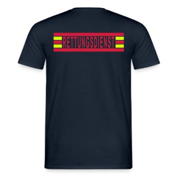 ambulancière - T-shirt homme - marine - Dos - AI Model Male 178 light (178cm)