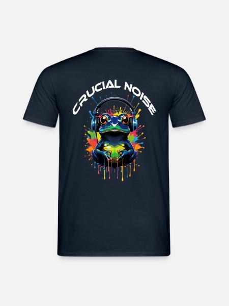 CRUCIAL NOISE FROG - Men's T-Shirt - navy