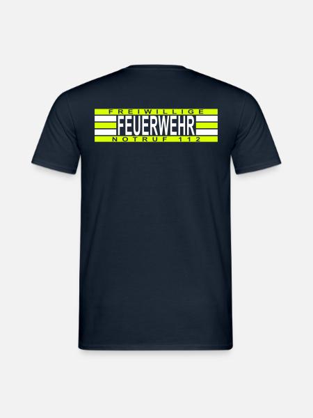 Volunteer Fire Emergency 112 - Men's T-Shirt - navy