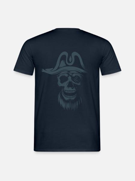 totenkopf gruselig geschenk shirt - Männer T-Shirt - Navy