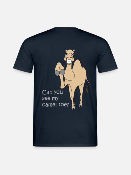 camel toe step funny sayings gift shirt - Men's T-Shirt - navy