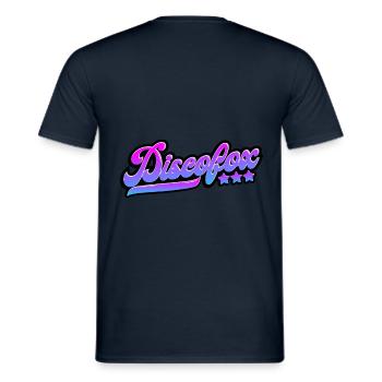 Discofox dancing gift shirt - Men's T-Shirt - navy - Back - AI Model Male 178 light (178cm)