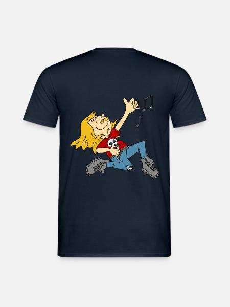 Air Guitar Rock'n'Roll Heavey Metal Gift - T-shirt męski - granatowy