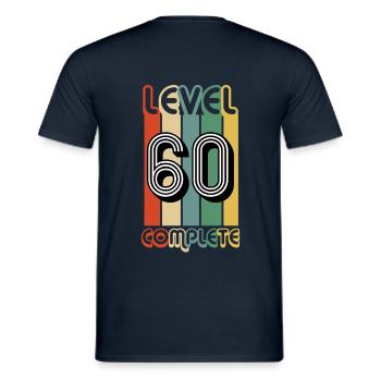 60 Jahre Geburtstag Opa Großvater Geschenk - Männer T-Shirt - Navy - Hinten - AI Model Male 178 light (178cm)