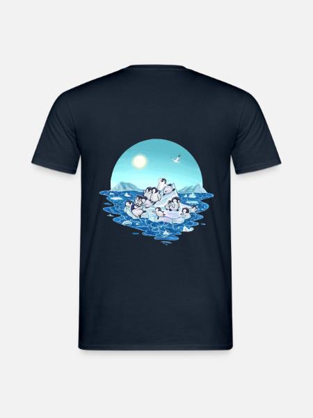 Changement climatique Réchauffement climatique Pingouin Cadeau - T-shirt homme - marine
