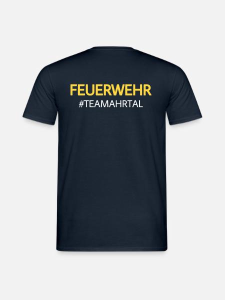 Feuerwehr TeamAhrtal - yellow/white - Männer T-Shirt - Navy