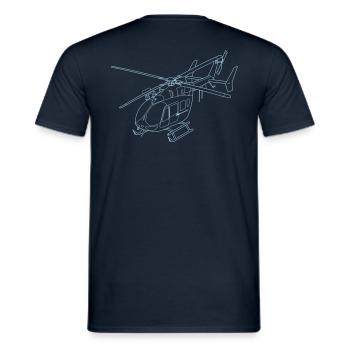 vol ec 145 - Men's T-Shirt - navy - Back - AI Model Male 178 light (178cm)