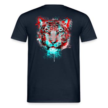 Mushin Ire Channel Remix - Men's T-Shirt - navy - Back - AI Model Male 178 light (178cm)