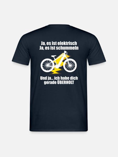 E Bike Ja es ist schummeln - Männer T-Shirt - Navy