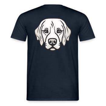 Regard fidèle - T-shirt homme - marine - Dos - AI Model Male 178 light (178cm)
