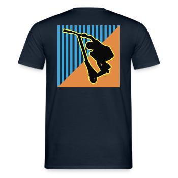 Tailgrab - Männer T-Shirt - Navy - Hinten - AI Model Male 178 light (178cm)