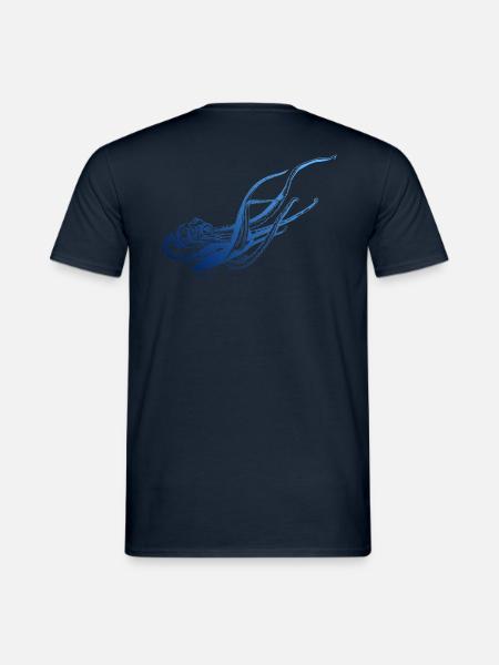 Octopus Tribal Taucher Tauchen Scuba Geschenkidee - Männer T-Shirt - Navy