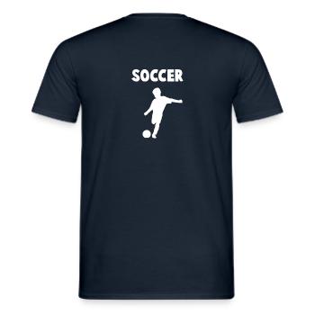 Soccer - enfants - T-shirt homme - marine - Dos - AI Model Male 178 light (178cm)