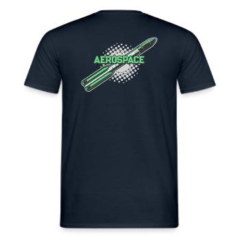 Rocket Vintage Espace - T-shirt homme - marine - Dos - AI Model Male 178 light (178cm)